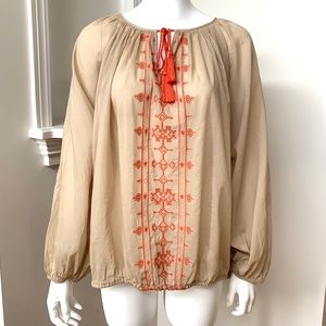 NWOT Beautiful Lucky Brand Bohemian Blouse